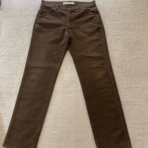 Marlboro Classics Utility Pants Mens 36x33 Brown Canvas Workwear Rugged Jeans